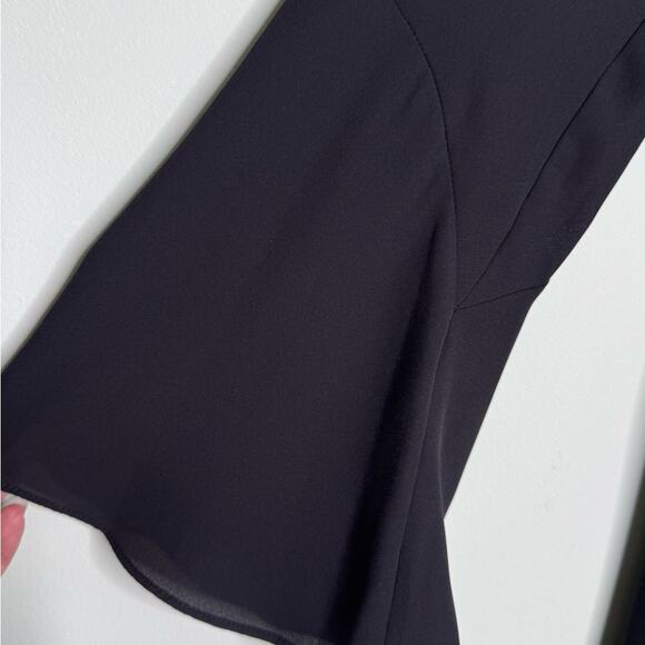 Sam Edelman Black Womens V Neck Bell Sleeve Mini Dress Size 8 - Picture 5 of 9